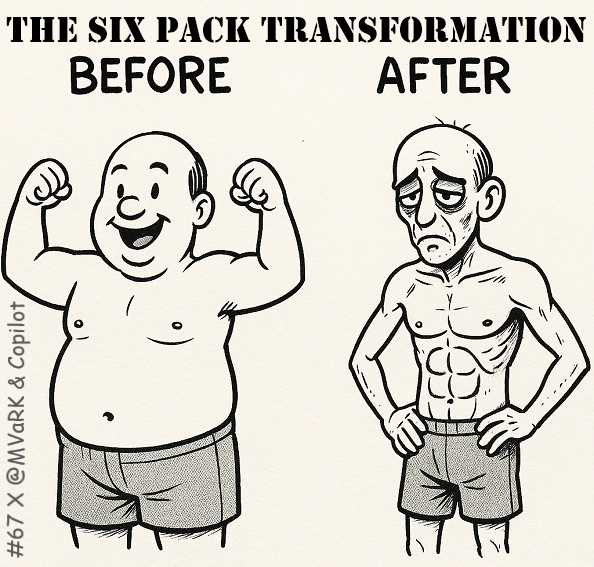 6-Pack Side Effects: From Chubby & Cheerful to Ripped & Run-Down
