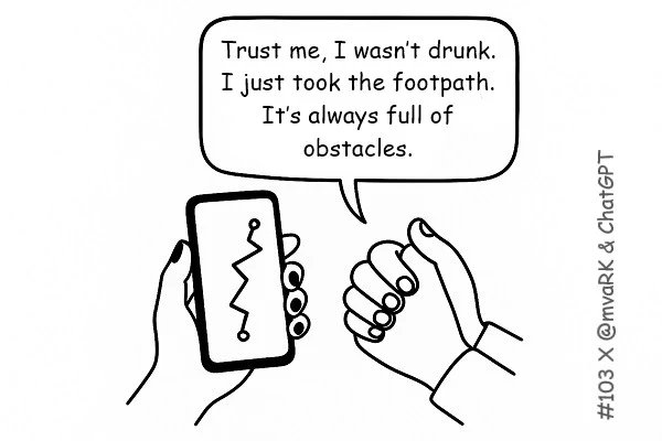 When Your GPS Thinks You’re Drunk — But It’s Just an Indian Footpath